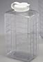 Arrow Plastics 157 CLR 2 Quart Refrigerator Bottle - Case of 12