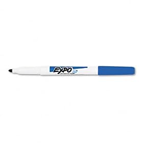 EXPO 86003 - Low Odor Dry Erase Marker, Fine Point, Blue, Dozen-SAN86003
