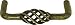 Rustic Hand-made Bird Cage Antique Brass 3 Wire Pull P13-S106AB
