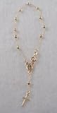 Lady's Bracelet With Dangling Cross (Rosary)