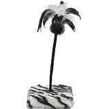 Savvy Tabby Jungle Jabbers Zebra Print Teaser Cat Toy- 15" height