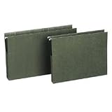 Smead Expandable Letter Size 3 1/2 Inch Capacity Standard Green Hanging File Pockets- 10 Count (64220)