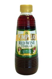 Pompeian Red Wine Vinegar w Garlic 12 Bottles by Pompeian Inc.