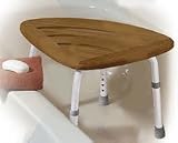 Teak Adjustable Height Bath Bench