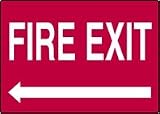 FIRE EXIT (LEFT ARROW) 7