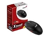 GENIUS 5x XScroll Optical Maus USB schwarze drei Tasten Scrollmaus mit bis zu 1200 DPI