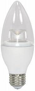 Satco 08982 - 5ETC/LED/3000K/E26/120V S8982 Candle LED Light Bulb