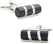 Onyx Catseye Tube Cufflinks