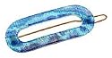 France Luxe Mini Oval Barrette on Tige Boule - Tye Dye Blue