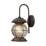 Landmark Lighting Manchester Outdoor Collection Wall Lantern in Burnt Bronze