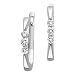Certified, 14kt. White Gold, 1/4 ct. tw. Colorless Three Diamond Earrings