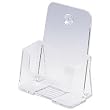deflect-o Euro-Style One-Pocket Rigid Plastic Brochure Display Rack, Clear (74901)