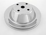 Chrome Plated Steel Water Pump Pulley Double Groove Small Block Long Water Pump