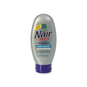 Nair Hair Remover Body Cream for Men, 8-Ounce Bottles (Pack of 3)