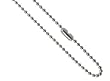 316L Surgical Stainless Steel Chain/Necklace Ball Chain. 2mm ball. Lengths: 24", 26", 28"