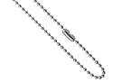 316L Surgical Stainless Steel Chain/Necklace Ball Chain. 2mm ball. Lengths: 24", 26", 28"