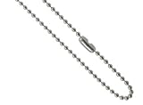 316L Surgical Stainless Steel Chain/Necklace Ball Chain. 2mm ball. Lengths: 24', 26', 28'