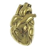 Human Heart Gold Lapel Pin