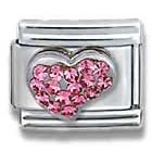 Clearly Charming October Sterling Silver Pink Tourmaline CZ Heart Birthstone... by Clearly Charming