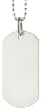 Sterling Silver Mid Size 1 1/2 Dog Tag with No Chain