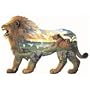 Sunsout Lions Pride John Van Straalen Shaped 1000 Piece Jigsaw Puzzle