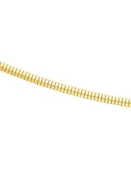 2.25 mm Flexible Round Omega Chain 14K Yellow 7 Inch Ch688