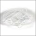 Kitchen & Housewares : White Plastic Coated Circular Dish Drainer