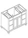 Fairmont Designs Bathroom Vanity Cabinet 126-48 48'' W x 21'' D x 33 1/2'' H