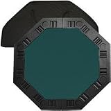 8 Player Octagonal Poker Game Table top - Dark Green (48)
