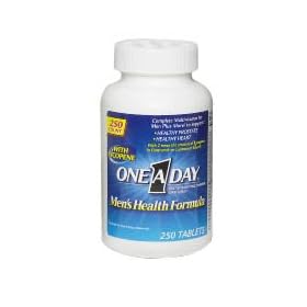 One A Day - Complete Multivitamin Multimineral for Men with Lycopene Plus More to Support Healthy Prostate and a Healthy Heart - 250 Tablets