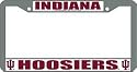 Indiana Hoosiers Chrome License Plate Frame