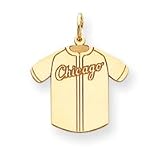 14K Chicago White Sox Med Jersey Charm