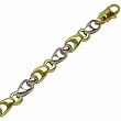 Two Tone Enhancing Links Men's Bracelet