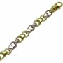 Two Tone Enhancing Links Men's Bracelet