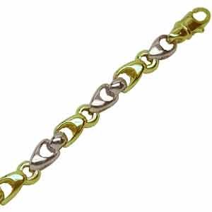 Two Tone Enhancing Links Men's Bracelet