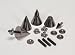 Dayton DSS4-BC Black Chrome Speaker Spike Set 4 Pcs.