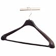 Suit Hanger, 1 Piece, 17", Plastic, 24/PK, Black