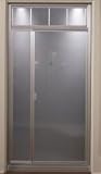 Kohler K-702212-L-SH Kathryn steam pivot shower door with in-line panel and Crystal Clear glass, Bri