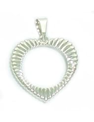 Sterling Silver Mercury Dime Heart Pendant /no coin included