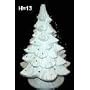 Ceramic bisque unpainted christmas tree with base 13"h