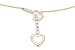 14K Gold Diamond Heart Necklace