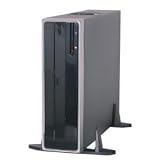 Black Micro ATX12V Desktp 220W with DVD Rom Fdd Hidden Bay Covers