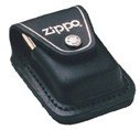 Zippo Leather Lighter Pouch w/Loop, Black / ZILPLBK