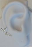 Sterling Silver Left Or Right Nonpiercing 8mm Small Climbing Man Ear Cuff