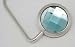 Aqua Blue Crystal Purse Hook / Handbag Hanger