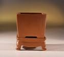 Bonsai Boy's Unglazed Square With Stand-5"x6"