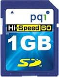 PQI AE2110300121 SECURE DIGITAL CARD 1GB 60X HIGH