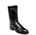 Justin Men's 'Smooth Ostrich' Roper Boots - Black
