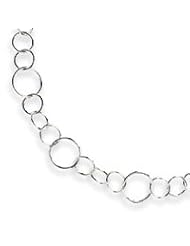 Sterling Silver Fancy Link Necklace QH1129-42"