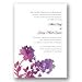 Purple Spring Flowers Wedding Invitation